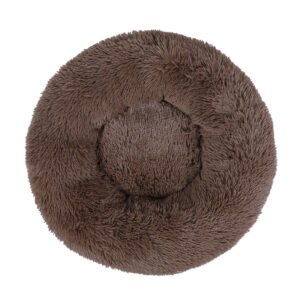 Calming Cuddler Long Fur Donut Bolster Dog Bed