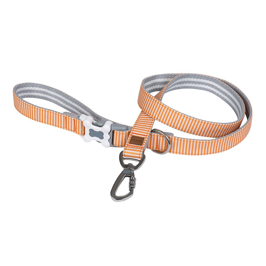 https://idogcats.com/product/adjustable-orange-stripe-nylon-dog-harness-leash-collar/