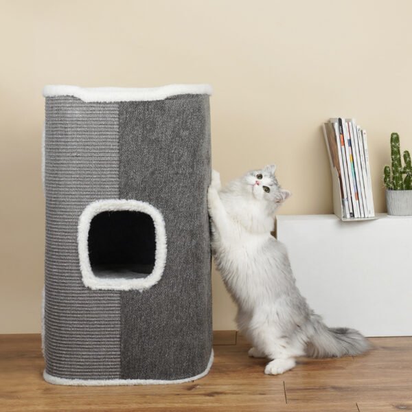 Double Sisal Bucket All Season Cat Climbing Frame - Image 4