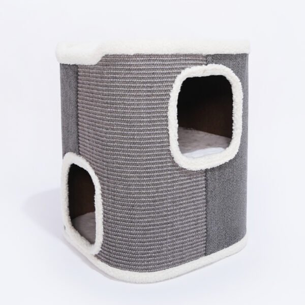 Double Sisal Bucket All Season Cat Climbing Frame - Image 7