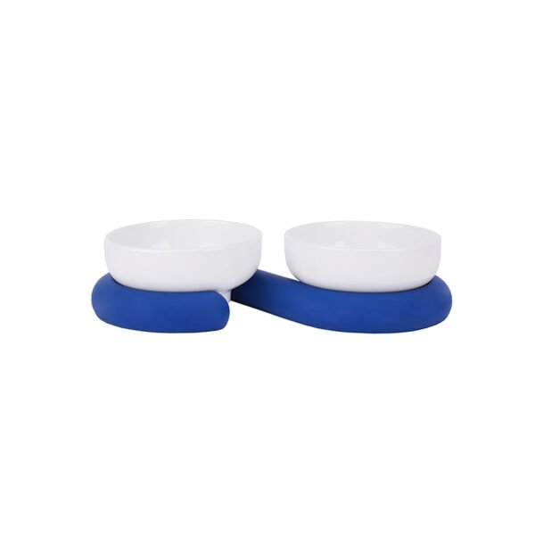 Two-colour ceramic non-slip pet bowl - Image 7