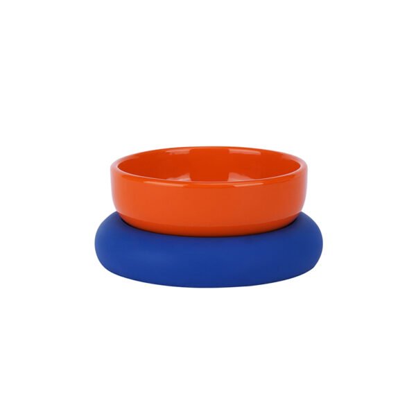 Two-colour ceramic non-slip pet bowl - Image 11
